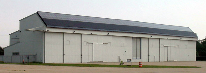 Two stage solar system installed on a roof